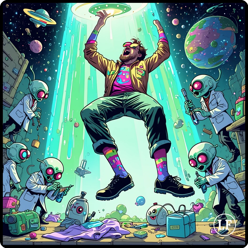Aliens Abduct Man, Baffled by His Socks