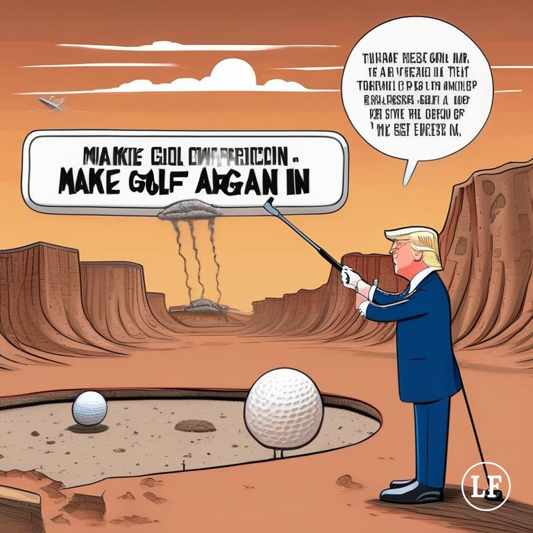 Donald Trump Declares Himself President of Mars, Promises Wall Around Crater