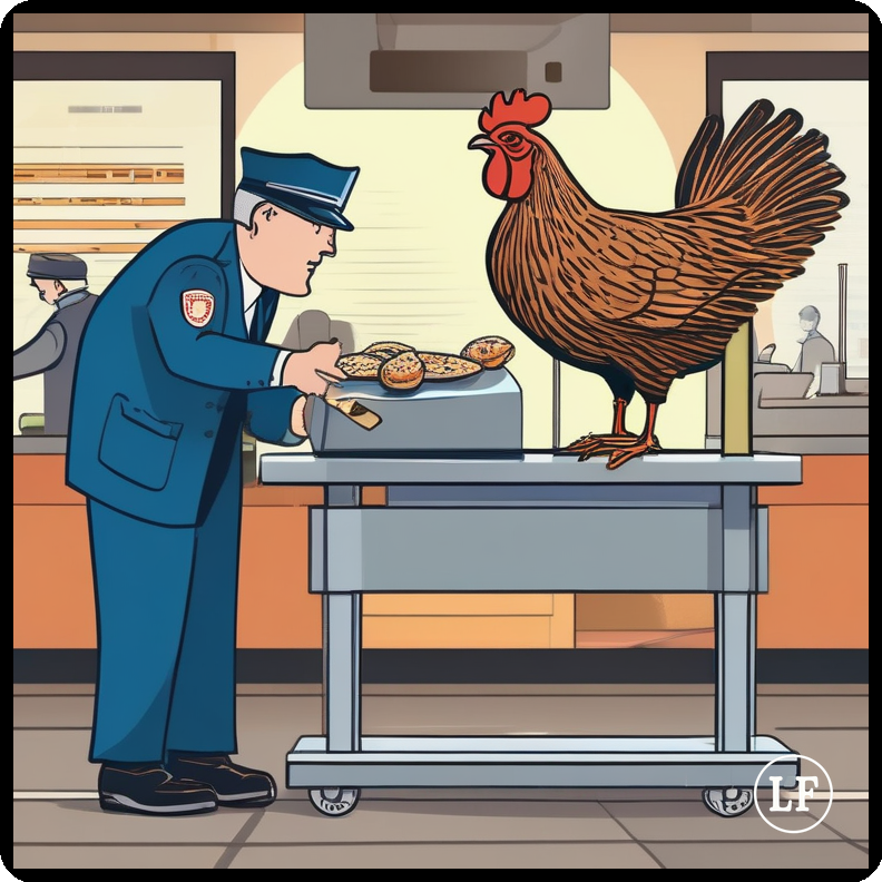 TSA Scolds Passenger for Live Chicken Lap Dance