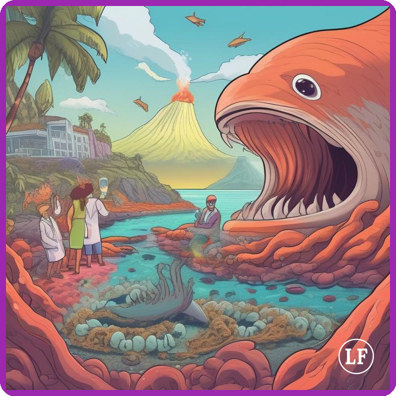Volcano Erupts, Sea Creatures Switch to French Soap